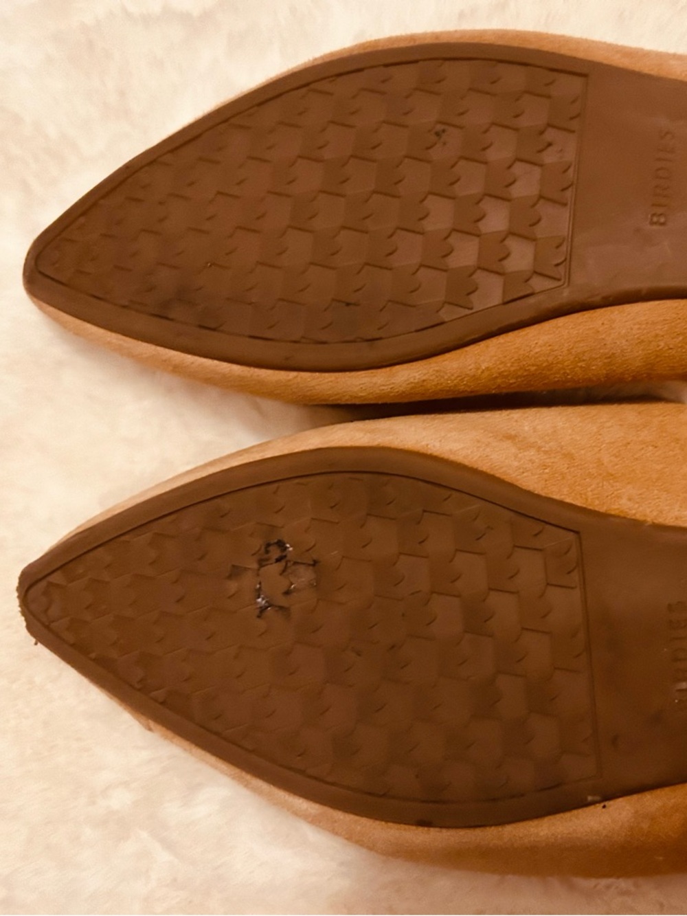 Birdies The Swan suede mules in the Golden Oak color Size 7 - Picture 13 of 14